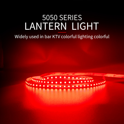 Lampe polychrome flexible de basse tension de la lumière de bande de SMD 5050 LED 24v