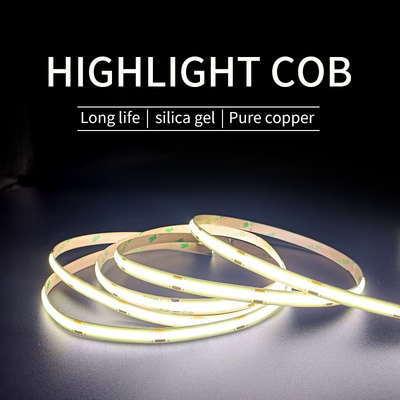 Bande flexible extérieure COB LED étanche monochrome COB LED Strip 5m / roll