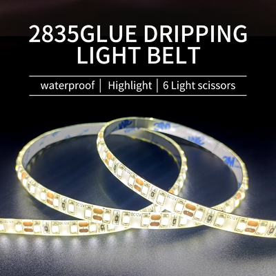 Glue Dripping 2835 LED Strip Lights Étanche Lampe Ceinture Slim LED Strip