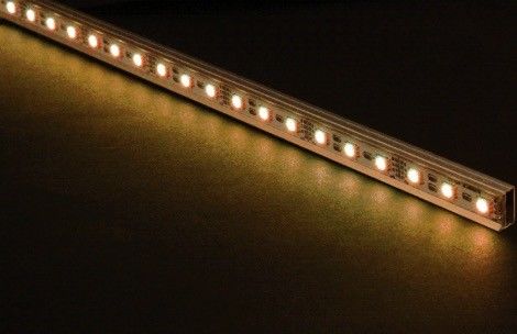 Profil en aluminium rigide de lumières de bande de SMD 3528 LED pour le buffet/cabinet