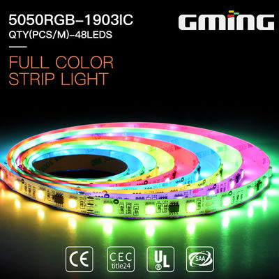 lumière de bande de 30leds/m IP65 530nm RVB UCS1903-8 SMD5050 LED