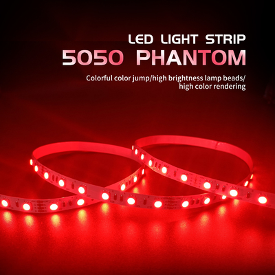 Lampe au néon flexible SMD 5050 LED de bande de RVB de l'atmosphère polychrome de la lumière 6W