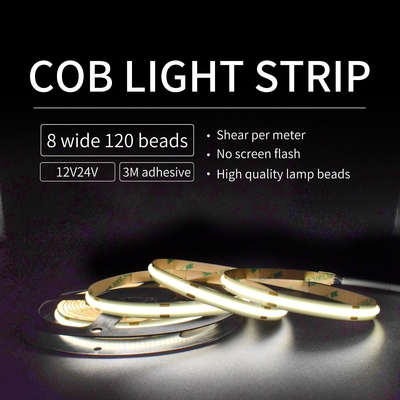 Ingénierie Armoire 4000k Cob Led Strip Light Étanche